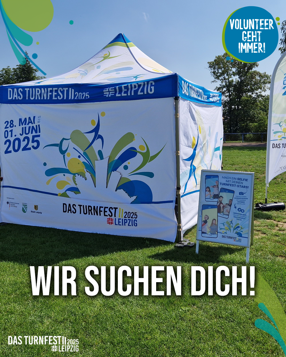 Werbung fürs Turnfest 2025